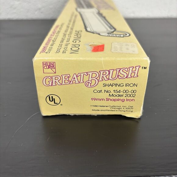 VTG Helene Curtis Shaping Iron 19mm All Purpose Aluminum Barrel Great Brush NOS - Picture 2 of 12